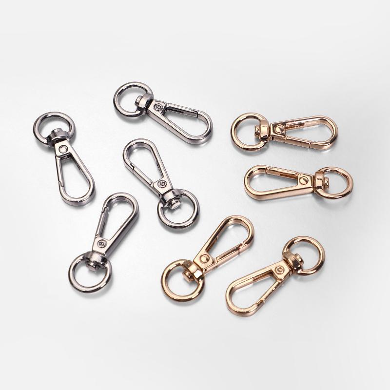 Lobster Clasp Silver - 2 Pezzi Moschettoni Girevoli a Grilletto